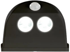 Luminea Batterieleuchten:2er-Set LED-Türleuchten, Bewegungs-/Lichtsensor, 0,4 W, 50 Lm, Schwarz -Lunartec Shop nx9389 6