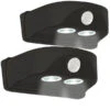 Luminea Batterieleuchten:2er-Set LED-Türleuchten, Bewegungs-/Lichtsensor, 0,4 W, 50 Lm, Schwarz -Lunartec Shop nx9523 0