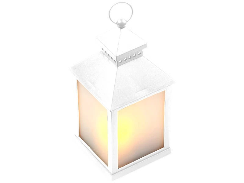 Lunartec Hängedeko-Laterne:2er Pack LED-Laterne Mit Realistischem Flammenspiel Und Timer, Weiß 6 Lunartec Hängedeko-Laterne:2er Pack LED-Laterne Mit Realistischem Flammenspiel Und Timer, Weiß – Bild 4