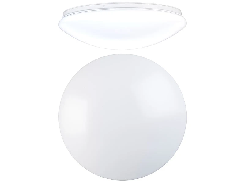 Luminea Wand- & Deckenlampe:2er-Set LED-Wand- & Deckenleuchten Mit 1.440 Lm, 24 W, Tageslichtweiß 4 Luminea Wand- & Deckenlampe:2er-Set LED-Wand- & Deckenleuchten Mit 1.440 Lm, 24 W, Tageslichtweiß – Bild 2