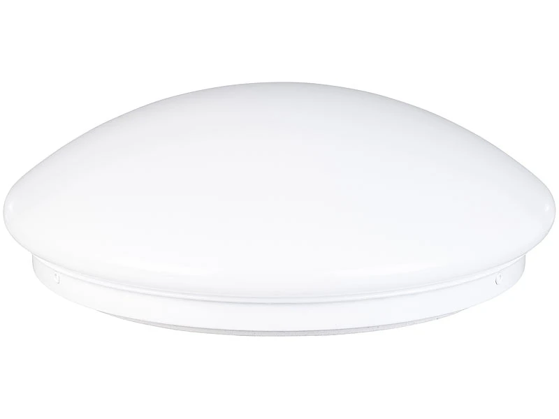 Luminea Badlampe:LED-Wand- & Deckenleuchte Mit 720 Lm, Ø 26 Cm, 12 W, Tageslichtweiß 4 Luminea Badlampe:LED-Wand- & Deckenleuchte Mit 720 Lm, Ø 26 Cm, 12 W, Tageslichtweiß – Bild 2