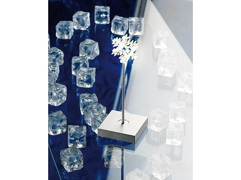 Lunartec LED-Dekoleuchte Kabellos:2er-Set LED-Dekoleuchten "Eiskristall", Weiße LED, Batteriebetrieben 7 Lunartec LED-Dekoleuchte Kabellos:2er-Set LED-Dekoleuchten "Eiskristall", Weiße LED, Batteriebetrieben – Bild 5