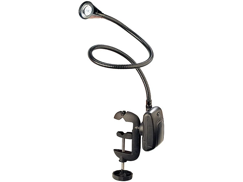 Lunartec Schwanenhalslampe:LED-Grill-, BBQ- & Arbeits- Schwanenhals-Lampe Mit Schraubklemme 5 Lunartec Schwanenhalslampe:LED-Grill-, BBQ- & Arbeits- Schwanenhals-Lampe Mit Schraubklemme – Bild 3