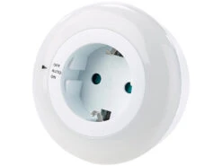 Revolt Orientierungslicht:LED-Nachtlicht Mit Dämmerungssensor Und Steckdose Weiß, 3er-Set -Lunartec Shop px1996 0