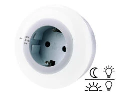 Revolt Orientierungslicht:LED-Nachtlicht Mit Dämmerungssensor Und Steckdose Weiß, 3er-Set -Lunartec Shop px1996 6