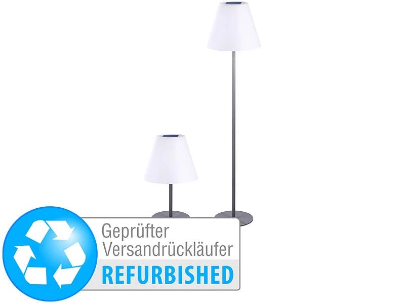 Lunartec Solar Stehlampe Garten:Solar-LED-Tisch- & Stehleuchte, 1,6 W, 50 Lm, IP44 (Versandrückläufer) 3 Lunartec Solar Stehlampe Garten:Solar-LED-Tisch- & Stehleuchte, 1,6 W, 50 Lm, IP44 (Versandrückläufer)
