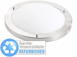 Luminea Deckenlampe IP44:Deckenleuchte, IP44, Mit Fassung E27, Versandrückläufer