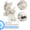 Lunartec Solar Engel Garten:2 Schlafende Solar-LED-Schutzengel-Figuren, Versandrückläufer