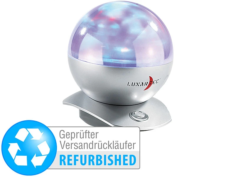 Lunartec Projektor:Laser-Kugel-Lampe Mit Polarlicht-Effekten (Versandrückläufer) 3 Lunartec Projektor:Laser-Kugel-Lampe Mit Polarlicht-Effekten (Versandrückläufer)