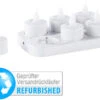 Lunartec Teelichter-Set:6 LED-Akku-Teelichte Mit Dekogläsern (Versandrückläufer) -Lunartec Shop ref67633 8