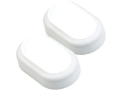 Luminea Garagen-Lampen:2er-Set Stoßfeste LED-Feuchtraumleuchten, 900 Lm, 8 W, 4000 K, IK08 -Lunartec Shop zx1141 12