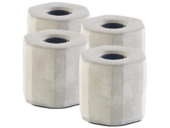 Lunartec Tischlampe Deko:4er-Set Dekorative Beton-Tischleuchten Für E27-Lampen, Bis 40 Watt