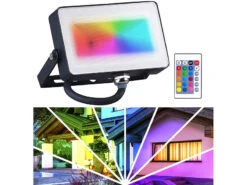 Luminea RGB LED Fluter:2er-Set Wetterfeste RGBW-LED-Fluter Mit Fernbedienung, 10 W, 750 Lm 35 Luminea RGB LED Fluter:2er-Set Wetterfeste RGBW-LED-Fluter Mit Fernbedienung, 10 W, 750 Lm -Lunartec Shop zx1981 4