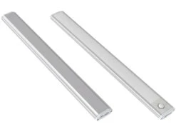 Lunartec Unterbauleuchte:Akku-LED-Lichtleiste, Licht- & Bewegungssensor, 2 Modi, Tageslichtweiß