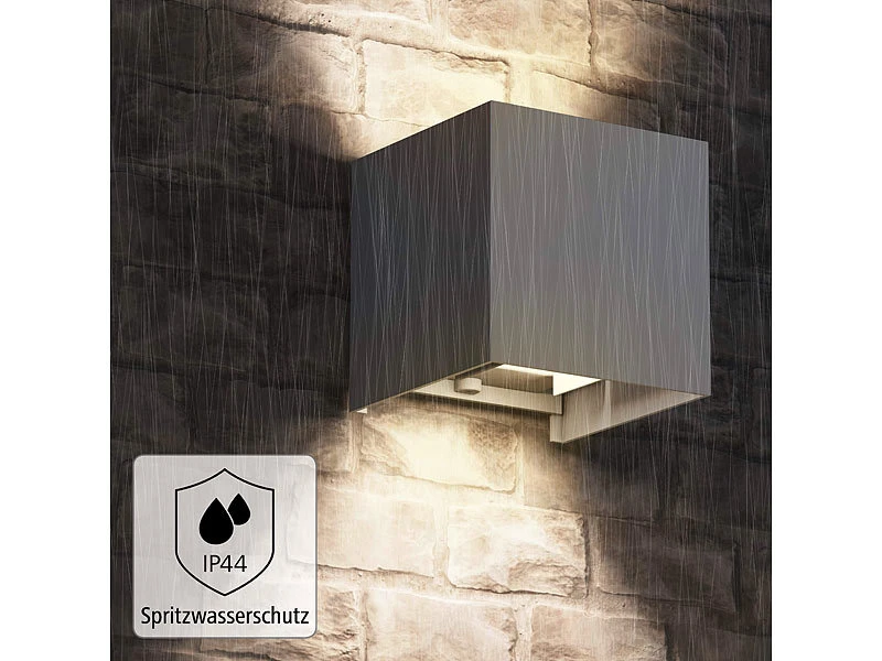 Hama Wand Lampen:WLAN-Wandleuchte Mit CCT-LED, App, Sprach-Steuerung, 10x10x10 Cm, IP44 5 Hama Wand Lampen:WLAN-Wandleuchte Mit CCT-LED, App, Sprach-Steuerung, 10x10x10 Cm, IP44 – Bild 3