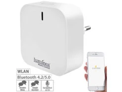 Lunartec Solar-Laterne Mit App:Smarte Solar-Laterne Aus Metall Mit RGB-CCT-LEDs 2er-Set Inkl. Gateway -Lunartec Shop zx5012 13