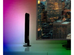 Luminea Home Control Standleuchte:WLAN-USB-Stimmungsleuchte Mit RGB+CCT-LEDs, App, 80 Lm, 3,5 W, Schwarz -Lunartec Shop zx5060 13 1