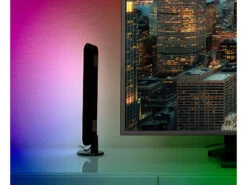 Luminea Home Control Standleuchte:WLAN-USB-Stimmungsleuchte Mit RGB+CCT-LEDs, App, 80 Lm, 3,5 W, Schwarz -Lunartec Shop zx5060 16 1