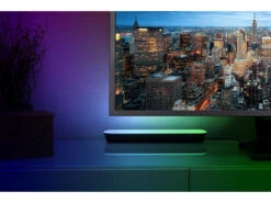 Luminea Home Control Standleuchte:WLAN-USB-Stimmungsleuchte Mit RGB+CCT-LEDs, App, 80 Lm, 3,5 W, Schwarz -Lunartec Shop zx5060 9 1