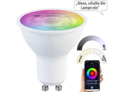 Luminea Einbaufassung:3er-Set Alu-Einbaustrahler-Rahmen, Schwarz, Inkl. ZigBee-LED-Spots 21 Luminea Einbaufassung:3er-Set Alu-Einbaustrahler-Rahmen, Schwarz, Inkl. ZigBee-LED-Spots -Lunartec Shop zx5237 11