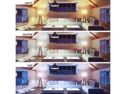 Luminea GU10 Spotleuchten:3er-Set Alu-Einbaustrahler-Rahmen Mit ZigBee-LED-Spots, 345 Lm, 4,8 W -Lunartec Shop zx5237 16 2