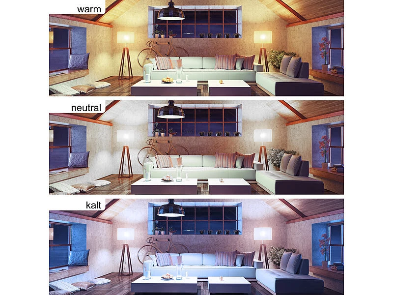 Luminea Lampe Spot:Schwenkbarer Alu-Wand- & Deckenspot, Weiß, Mit ZigBee-LED-Spot 15 Luminea Lampe Spot:Schwenkbarer Alu-Wand- & Deckenspot, Weiß, Mit ZigBee-LED-Spot – Bild 13