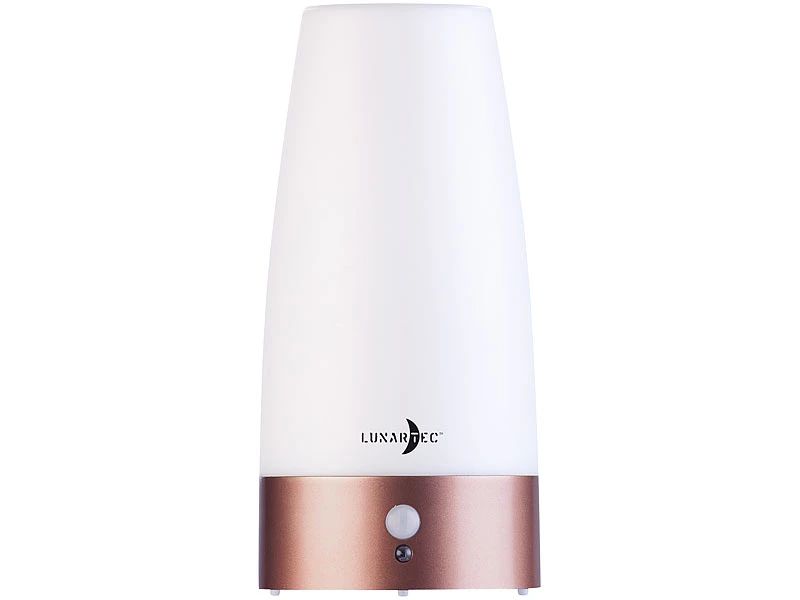 Lunartec Akku Lampe:LED-Akku-Tischlampe Mit PIR-Bewegungs-Sensor, USB, Warmweiß, Rund 6 Lunartec Akku Lampe:LED-Akku-Tischlampe Mit PIR-Bewegungs-Sensor, USB, Warmweiß, Rund – Bild 4