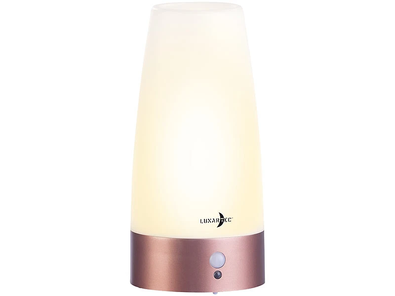 Lunartec Akku Lampe:LED-Akku-Tischlampe Mit PIR-Bewegungs-Sensor, USB, Warmweiß, Rund 4 Lunartec Akku Lampe:LED-Akku-Tischlampe Mit PIR-Bewegungs-Sensor, USB, Warmweiß, Rund – Bild 2