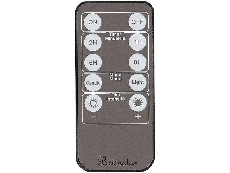 Britesta LED Kerze Outdoor:6er-Set Flackernde LED-Kerzen, Dimmbar, 3 Größen, Fernbedienung, IP44 9 Britesta LED Kerze Outdoor:6er-Set Flackernde LED-Kerzen, Dimmbar, 3 Größen, Fernbedienung, IP44 – Bild 7