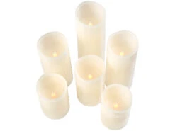 Britesta LED Batterie Leuchten:6er-Set Dimmbare LED-Echtwachskerzen Mit Fernbedienung, In 5 Größen 19 Britesta LED Batterie Leuchten:6er-Set Dimmbare LED-Echtwachskerzen Mit Fernbedienung, In 5 Größen -Lunartec Shop zx6048 3