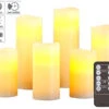 Britesta LED Batterie Leuchten:6er-Set Dimmbare LED-Echtwachskerzen Mit Fernbedienung, In 5 Größen -Lunartec Shop zx6048 8