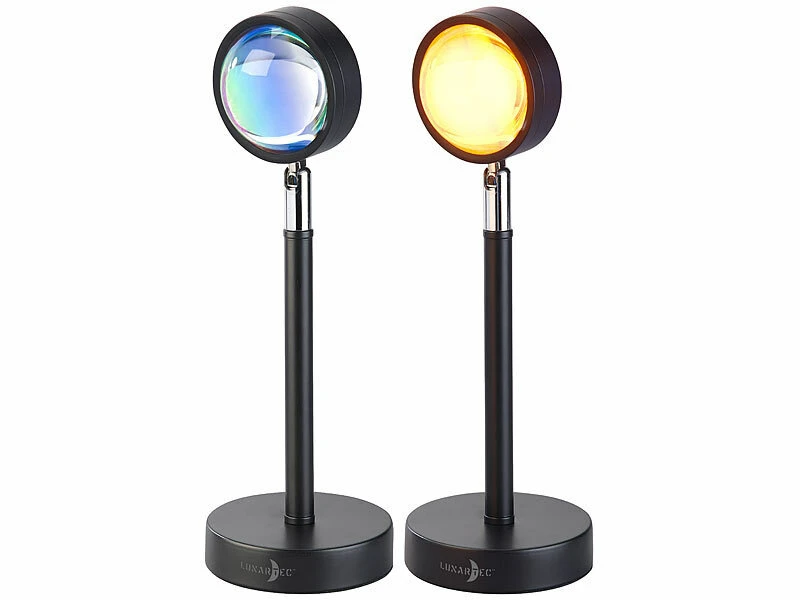 Lunartec Sonnenuntergangslampe:Sonnenuntergangs-LED-Projektionslicht, 10W, 180° Schwenkbar, USB, Alu 12 Lunartec Sonnenuntergangslampe:Sonnenuntergangs-LED-Projektionslicht, 10W, 180° Schwenkbar, USB, Alu – Bild 10