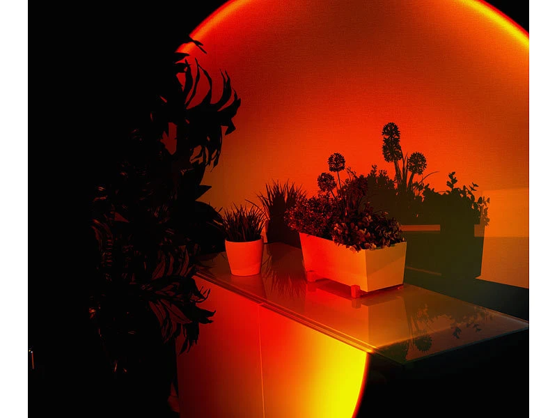 Lunartec Sonnenuntergangslampe:Sonnenuntergangs-LED-Projektionslicht, 10W, 180° Schwenkbar, USB, Alu 9 Lunartec Sonnenuntergangslampe:Sonnenuntergangs-LED-Projektionslicht, 10W, 180° Schwenkbar, USB, Alu – Bild 7