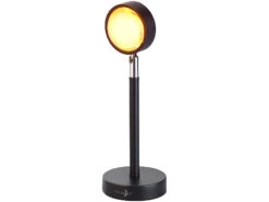 Alternative view of Lunartec Sonnenuntergangslampe:Sonnenuntergangs-LED-Projektionslicht, 10W, 180° Schwenkbar, USB, Alu