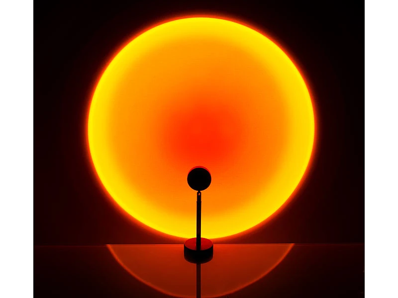 Lunartec Sonnenuntergangslampe:Sonnenuntergangs-LED-Projektionslicht, 10W, 180° Schwenkbar, USB, Alu 7 Lunartec Sonnenuntergangslampe:Sonnenuntergangs-LED-Projektionslicht, 10W, 180° Schwenkbar, USB, Alu – Bild 5