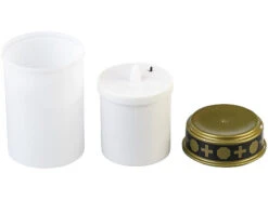 PEARL Grabschmuck:4er-Set Flackernde LED-Grablicht-Kerzen, Batteriebetrieb, 12 Cm, Weiß -Lunartec Shop zx6208 4