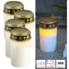 PEARL Grabschmuck:4er-Set Flackernde LED-Grablicht-Kerzen, Batteriebetrieb, 12 Cm, Weiß 1 PEARL Grabschmuck:4er-Set Flackernde LED-Grablicht-Kerzen, Batteriebetrieb, 12 Cm, Weiß -Lunartec Shop zx6208 9