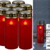 PEARL Grab LED Kerzen:8er-Set XL-LED-Grablichter, Lichtsensor, Batteriebetrieb, 21 Cm, Rot 2 PEARL Grab LED Kerzen:8er-Set XL-LED-Grablichter, Lichtsensor, Batteriebetrieb, 21 Cm, Rot -Lunartec Shop zx6214 5