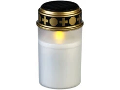 PEARL LED-Solar-Grableuchte:2er-Set Solar-LED-Grablichter Mit Dauerlicht, Weiß -Lunartec Shop zx6219 2