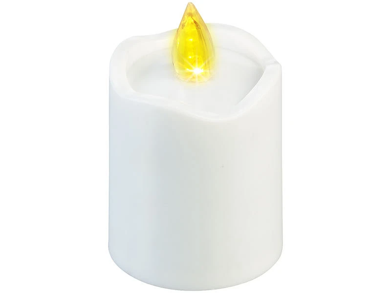 PEARL LED-Kerzen Friedhof:4er-Set Flackernde LED-Grablicht-Kerzen, Leuchtet Tag & Nacht, Weiß 13 PEARL LED-Kerzen Friedhof:4er-Set Flackernde LED-Grablicht-Kerzen, Leuchtet Tag & Nacht, Weiß – Bild 11