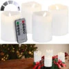 Britesta Garten-Kerzen:4er-Set Flackernde LED-Adventskerzen Mit Fernbedienung, Dimmbar, Weiß -Lunartec Shop zx6246 8