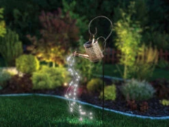 Lunartec Solar Lichterkette:Solar-Deko-Gießkanne Mit LED Beleuchtung Und Dämmerungssensor -Lunartec Shop zx6340 7