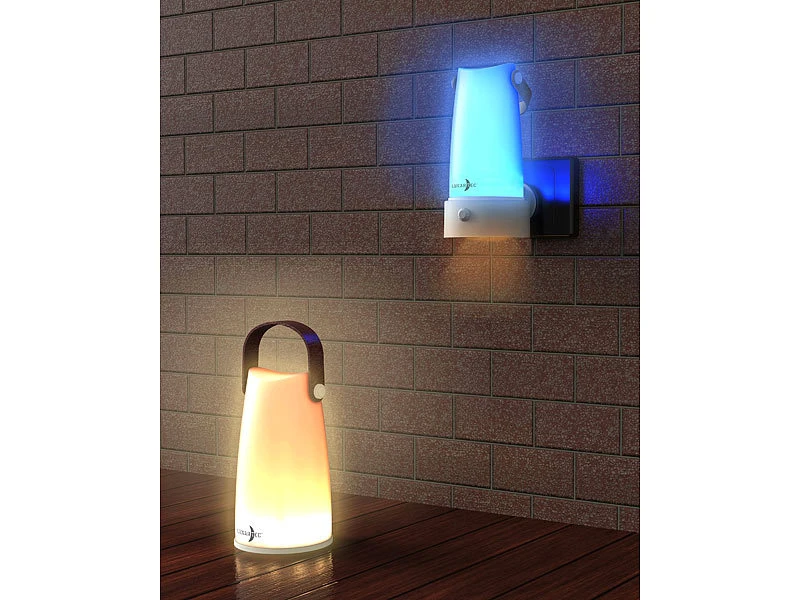 Lunartec 2er-Set 2in1-Steckdosen-Nachtlichte Mit PIR-Sensor & Akku-Tischleuchte 7 Lunartec 2er-Set 2in1-Steckdosen-Nachtlichte Mit PIR-Sensor & Akku-Tischleuchte – Bild 5
