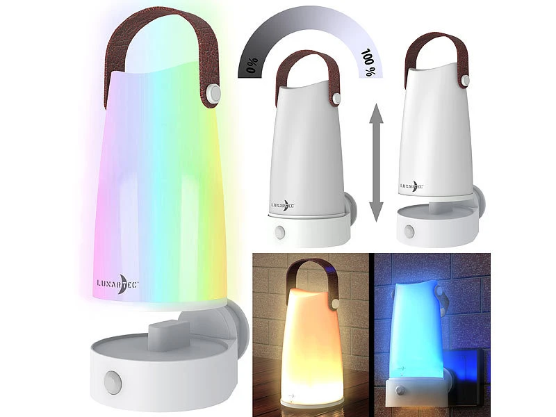 Lunartec 2er-Set 2in1-Steckdosen-Nachtlichte Mit PIR-Sensor & Akku-Tischleuchte 11 Lunartec 2er-Set 2in1-Steckdosen-Nachtlichte Mit PIR-Sensor & Akku-Tischleuchte – Bild 9