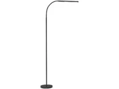 Luminea Home Control WLAN Stehlampe:Smarte WLAN-Stehleuchte, CCT-LEDs, Schwanenhals, Dimmbar, App, Schwarz -Lunartec Shop zx7128 3