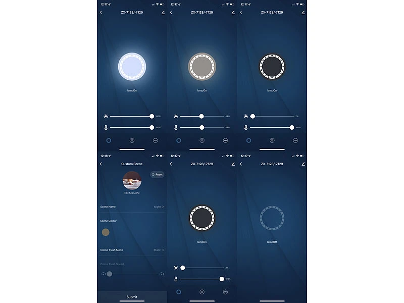 Luminea Home Control Stehlampe:Smarte WLAN-Stehleuchte, CCT-LEDs, Schwanenhals, Dimmbar, App, Weiß 6 Luminea Home Control Stehlampe:Smarte WLAN-Stehleuchte, CCT-LEDs, Schwanenhals, Dimmbar, App, Weiß – Bild 4
