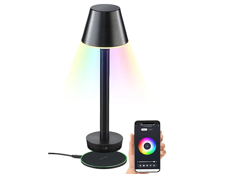 Lunartec 4er-Set Smarte Outdoor-Tischlampe Mit WLAN-Gateway, Versandrückläufer 5 Lunartec 4er-Set Smarte Outdoor-Tischlampe Mit WLAN-Gateway, Versandrückläufer – Bild 3
