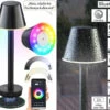Lunartec 2er-Set Smarte Outdoor-Tischlampe Mit WLAN-Gateway, Versandrückläufer