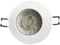 Luminea Wand Deckenleuchte:Schwenkbarer Alu-Wand- & Deckenspot, GU10-Fassung, 1-flammig, Weiß -Lunartec Shop zx7219 3 1