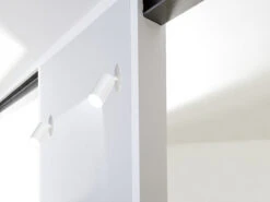 Luminea Wand Deckenleuchte:Schwenkbarer Alu-Wand- & Deckenspot, GU10-Fassung, 1-flammig, Weiß -Lunartec Shop zx7219 9 1